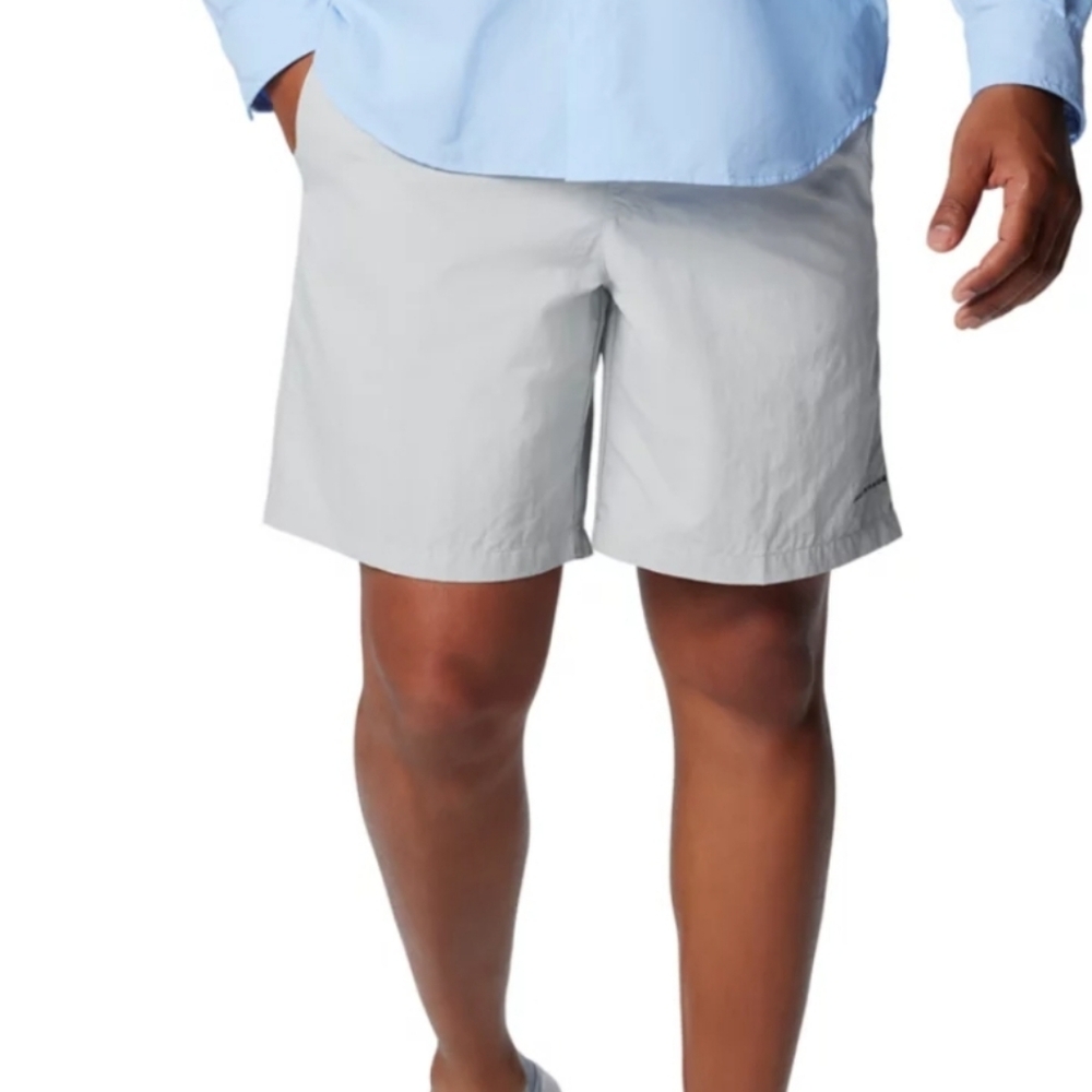 Columbia Men's Backcast Water Shorts In Light Grey 6" Inseam Size Small BS47